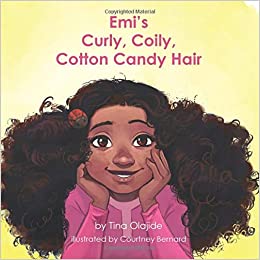 Emi's Curly Coily, Cotton Candy Hair